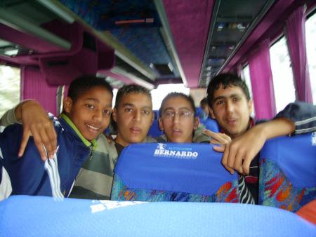 en el autobus la pe�a